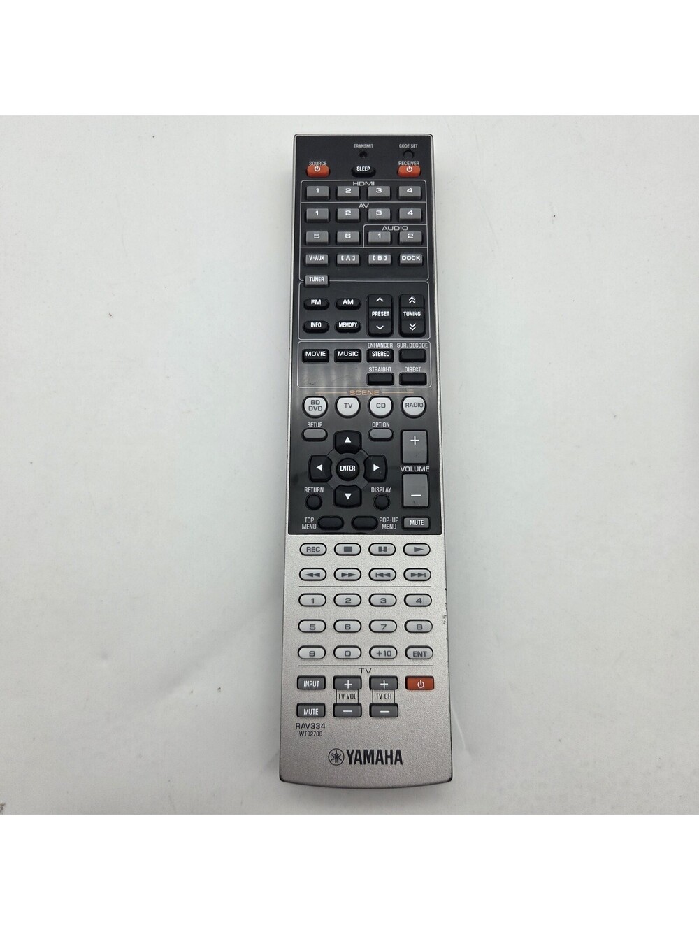 Genuine Yamaha RAV334 WT92700 Remote Control For RX-V467 HTR-4063 RX-V567 Tested